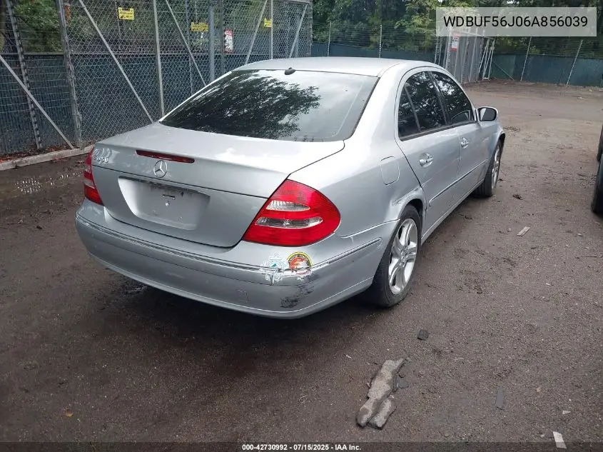 2006 Mercedes-Benz E 350 VIN: WDBUF56J06A856039 Lot: 42730992
