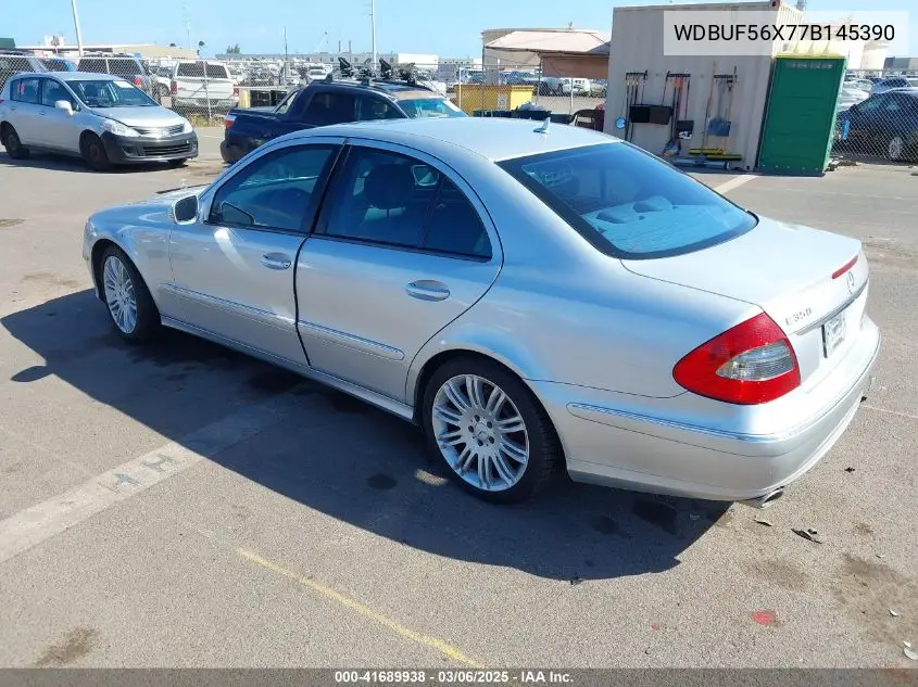 2007 Mercedes-Benz E 350 VIN: WDBUF56X77B145390 Lot: 41689938