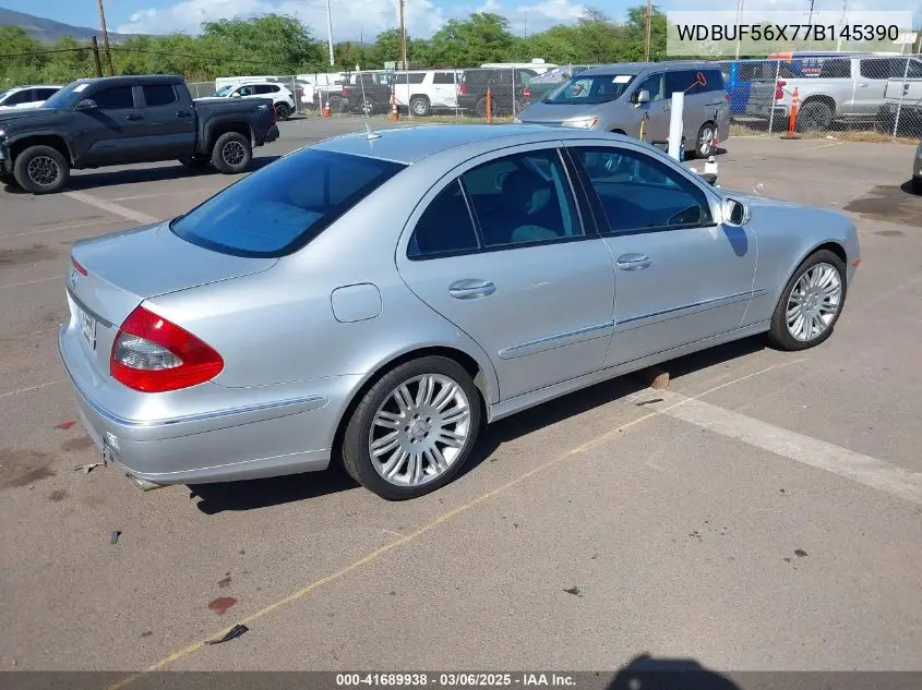 2007 Mercedes-Benz E 350 VIN: WDBUF56X77B145390 Lot: 41689938