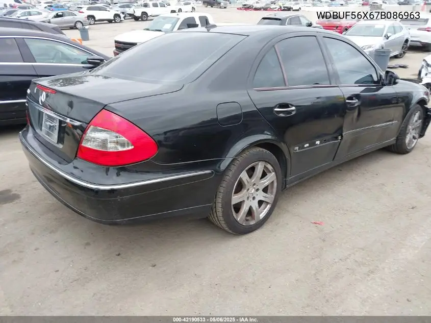 2007 Mercedes-Benz E 350 VIN: WDBUF56X67B086963 Lot: 42190533