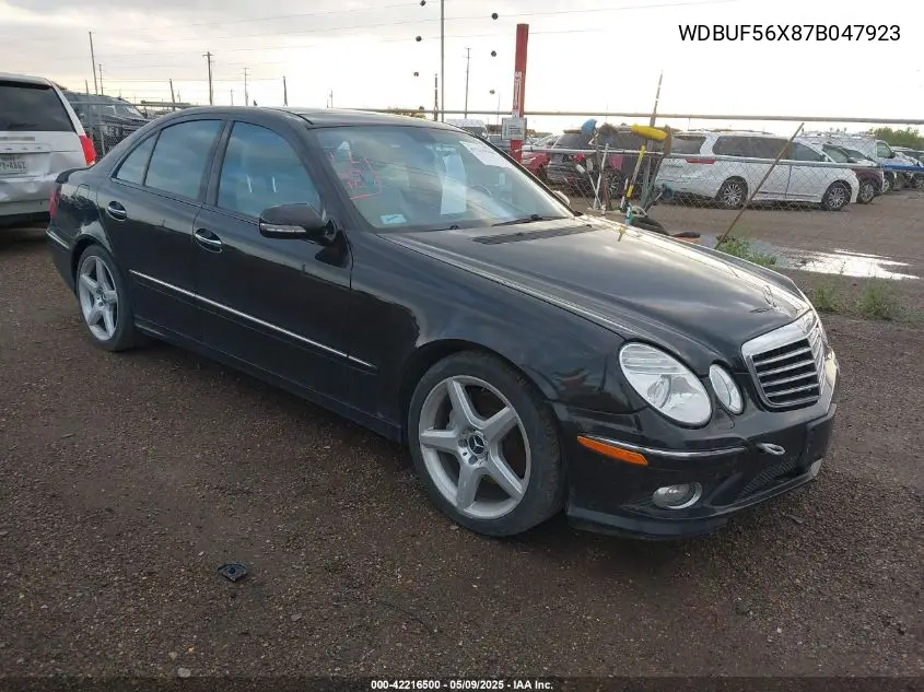 2007 Mercedes-Benz E 350 VIN: WDBUF56X87B047923 Lot: 42216500