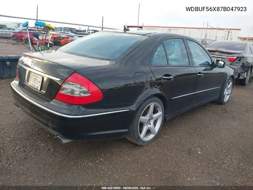 2007 Mercedes-Benz E 350 VIN: WDBUF56X87B047923 Lot: 42216500