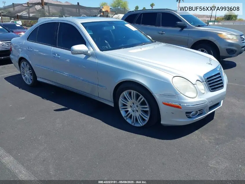 2007 Mercedes-Benz E 350 VIN: WDBUF56XX7A993608 Lot: 42223151