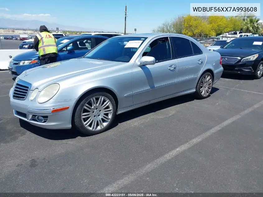 2007 Mercedes-Benz E 350 VIN: WDBUF56XX7A993608 Lot: 42223151
