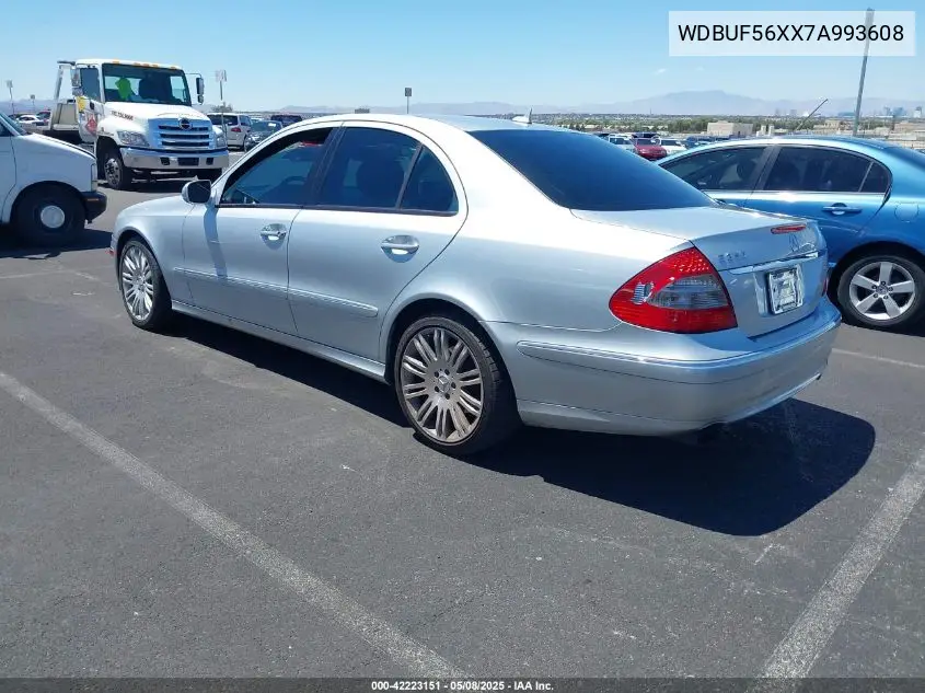 2007 Mercedes-Benz E 350 VIN: WDBUF56XX7A993608 Lot: 42223151