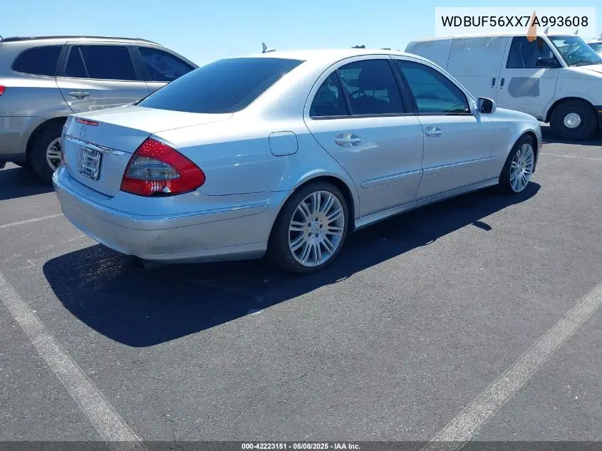 2007 Mercedes-Benz E 350 VIN: WDBUF56XX7A993608 Lot: 42223151