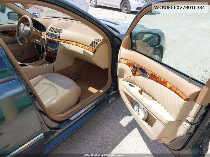 2007 Mercedes-Benz E 350 VIN: WDBUF56X27B010334 Lot: 42233993