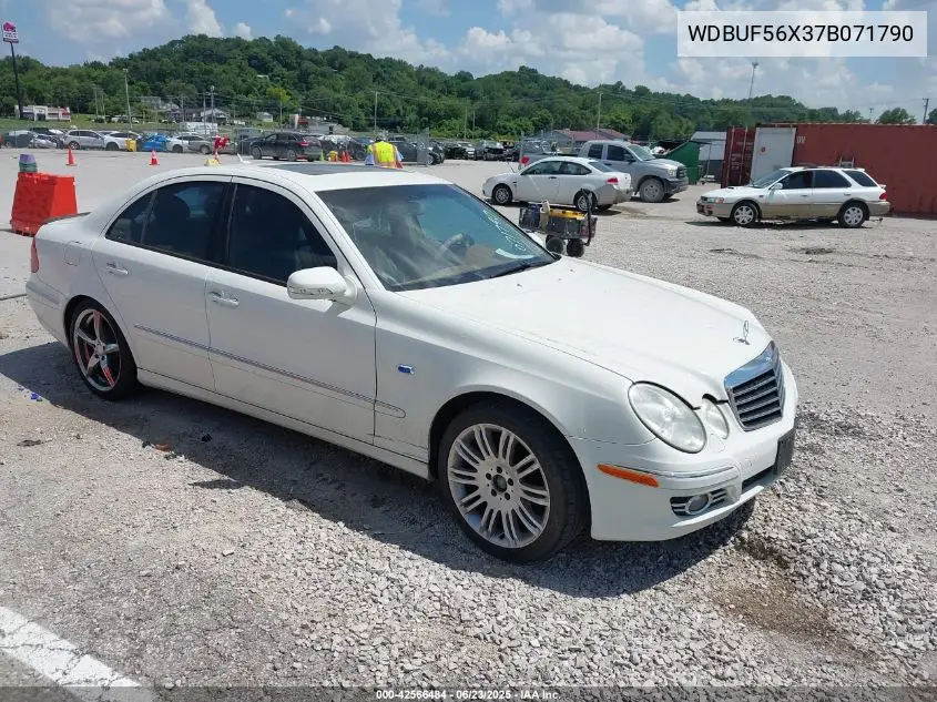 2007 Mercedes-Benz E 350 VIN: WDBUF56X37B071790 Lot: 42566484