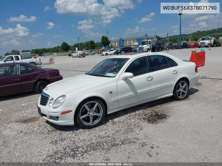 2007 Mercedes-Benz E 350 VIN: WDBUF56X37B071790 Lot: 42566484