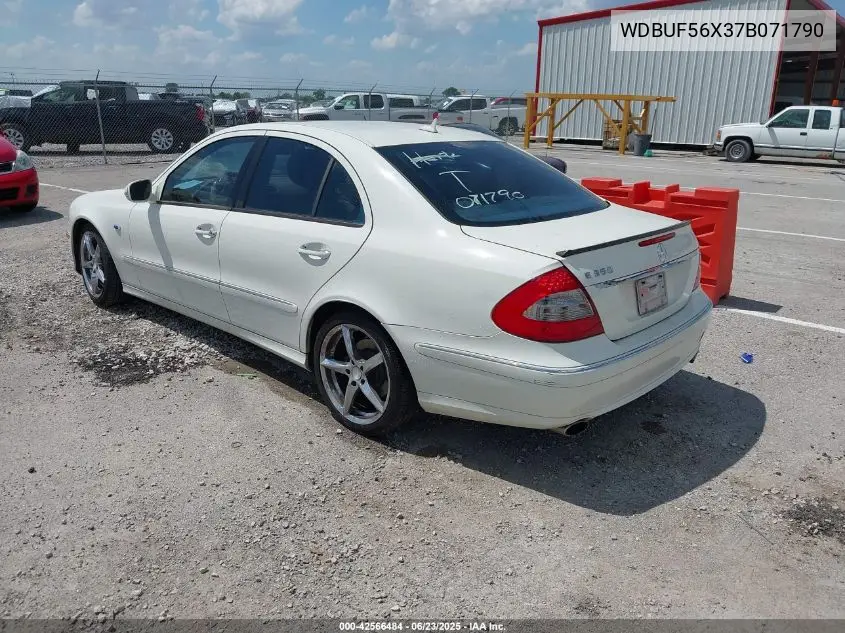 2007 Mercedes-Benz E 350 VIN: WDBUF56X37B071790 Lot: 42566484