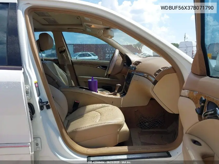2007 Mercedes-Benz E 350 VIN: WDBUF56X37B071790 Lot: 42566484