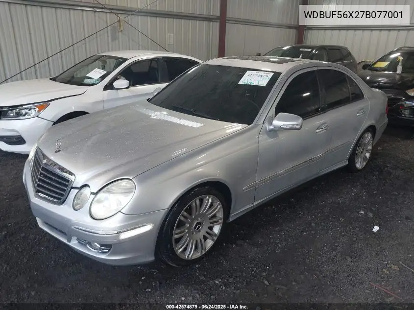 2007 Mercedes-Benz E 350 VIN: WDBUF56X27B077001 Lot: 42574879