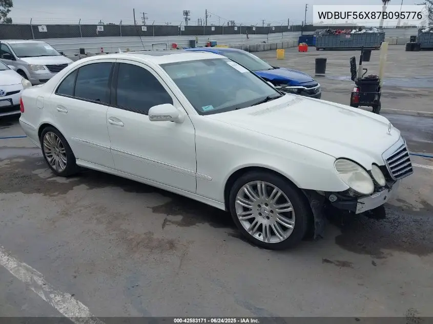 2007 Mercedes-Benz E 350 VIN: WDBUF56X87B095776 Lot: 42583171