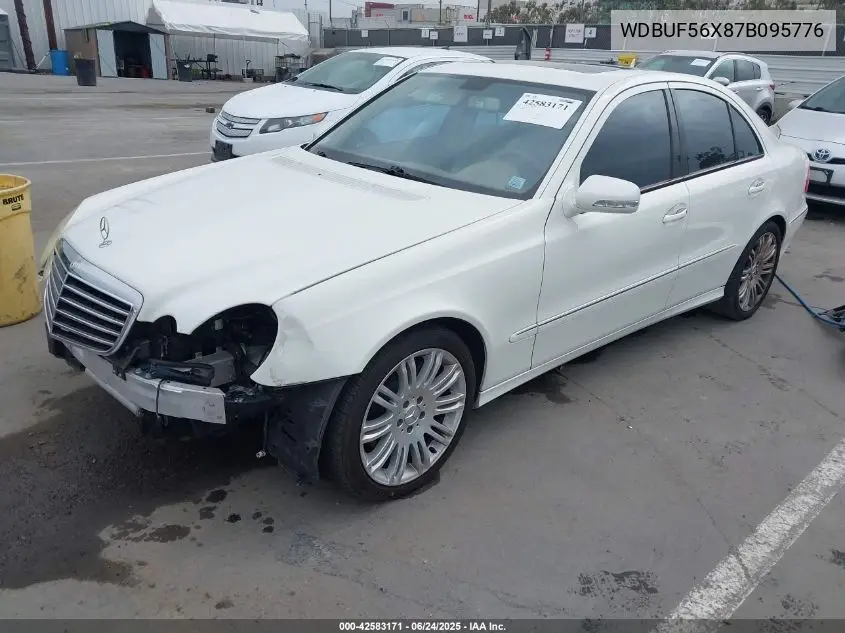 2007 Mercedes-Benz E 350 VIN: WDBUF56X87B095776 Lot: 42583171