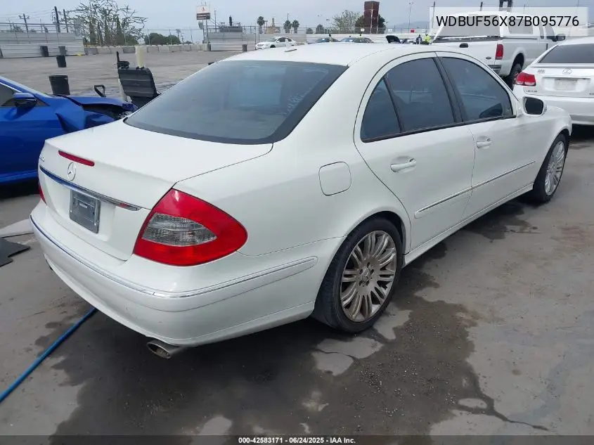 2007 Mercedes-Benz E 350 VIN: WDBUF56X87B095776 Lot: 42583171