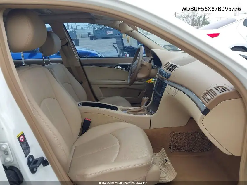2007 Mercedes-Benz E 350 VIN: WDBUF56X87B095776 Lot: 42583171