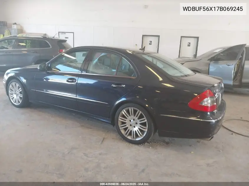 2007 Mercedes-Benz E 350 VIN: WDBUF56X17B069245 Lot: 42586036