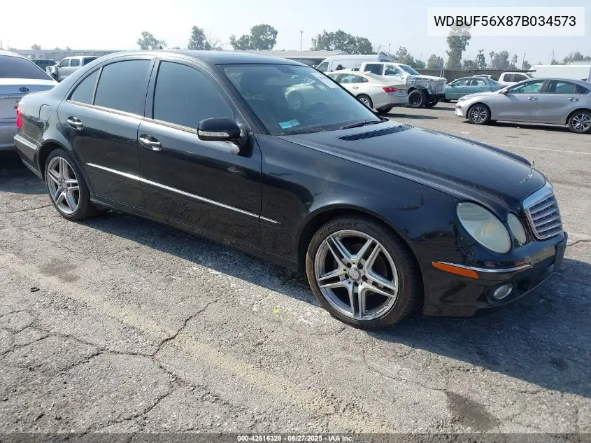 2007 Mercedes-Benz E 350 VIN: WDBUF56X87B034573 Lot: 42616328