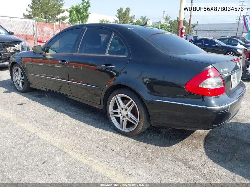 2007 Mercedes-Benz E 350 VIN: WDBUF56X87B034573 Lot: 42616328