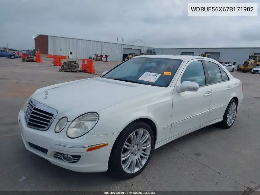 2007 Mercedes-Benz E 350 VIN: WDBUF56X67B171902 Lot: 42723699