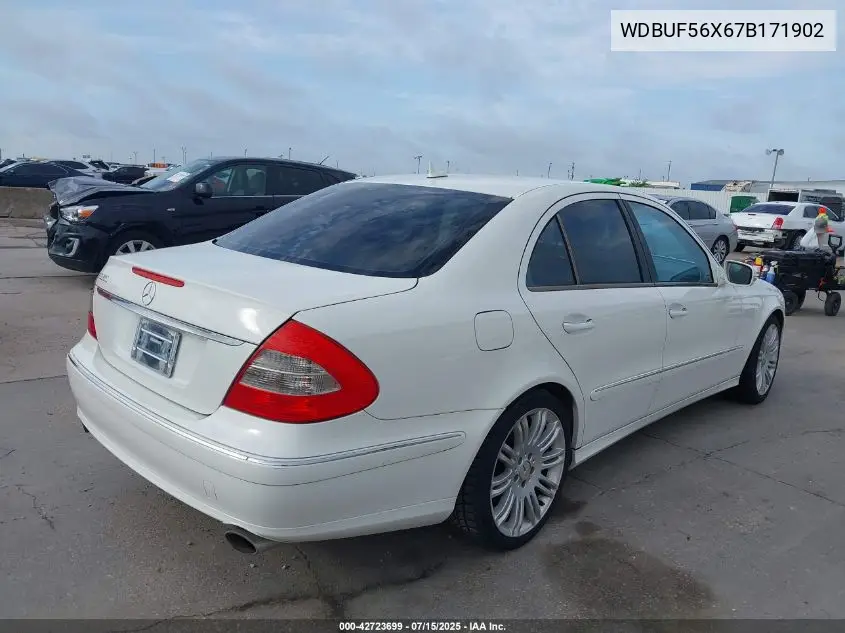 2007 Mercedes-Benz E 350 VIN: WDBUF56X67B171902 Lot: 42723699