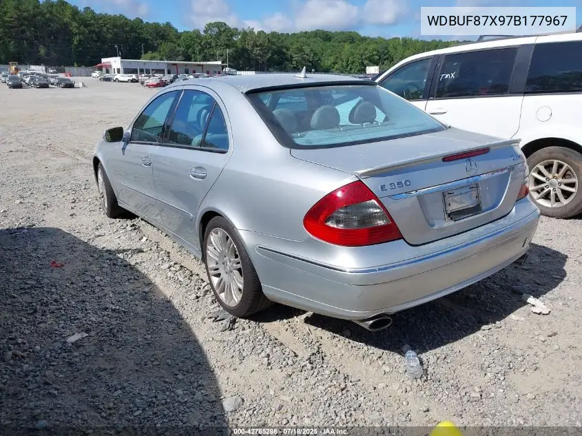 2007 Mercedes-Benz E 350 4Matic VIN: WDBUF87X97B177967 Lot: 42765286