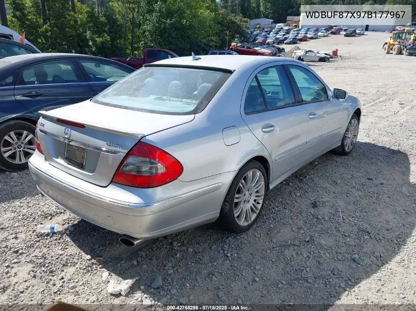 2007 Mercedes-Benz E 350 4Matic VIN: WDBUF87X97B177967 Lot: 42765286