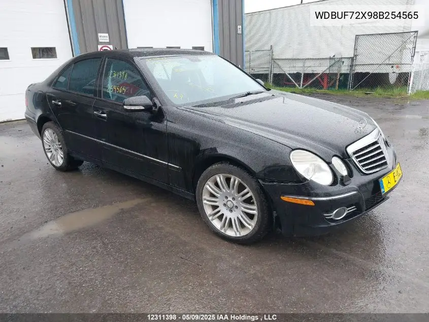 2008 Mercedes-Benz E 550 VIN: WDBUF72X98B254565 Lot: 12311398X