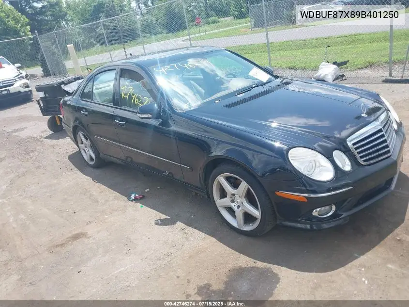 WDBUF87X89B401250 2009 Mercedes-Benz E 350 4Matic