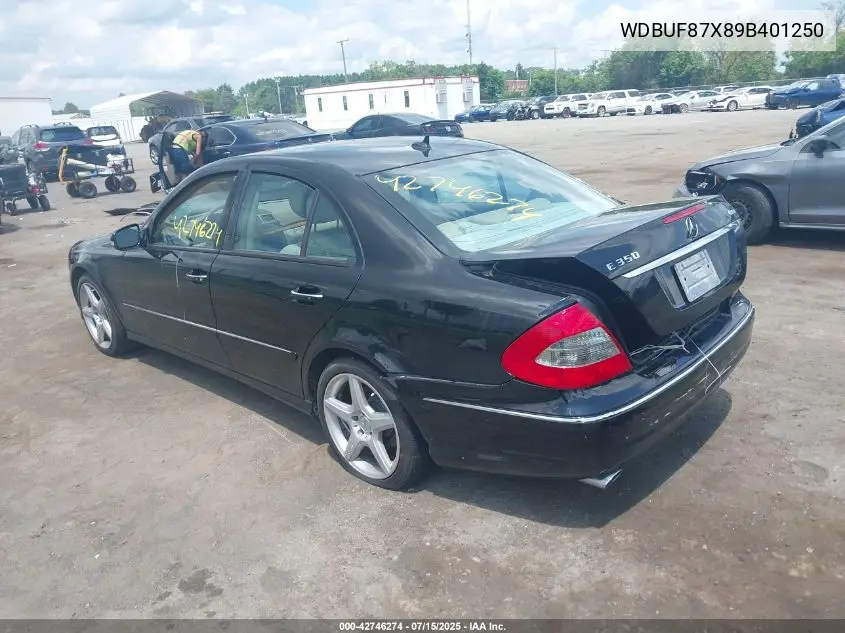 WDBUF87X89B401250 2009 Mercedes-Benz E 350 4Matic