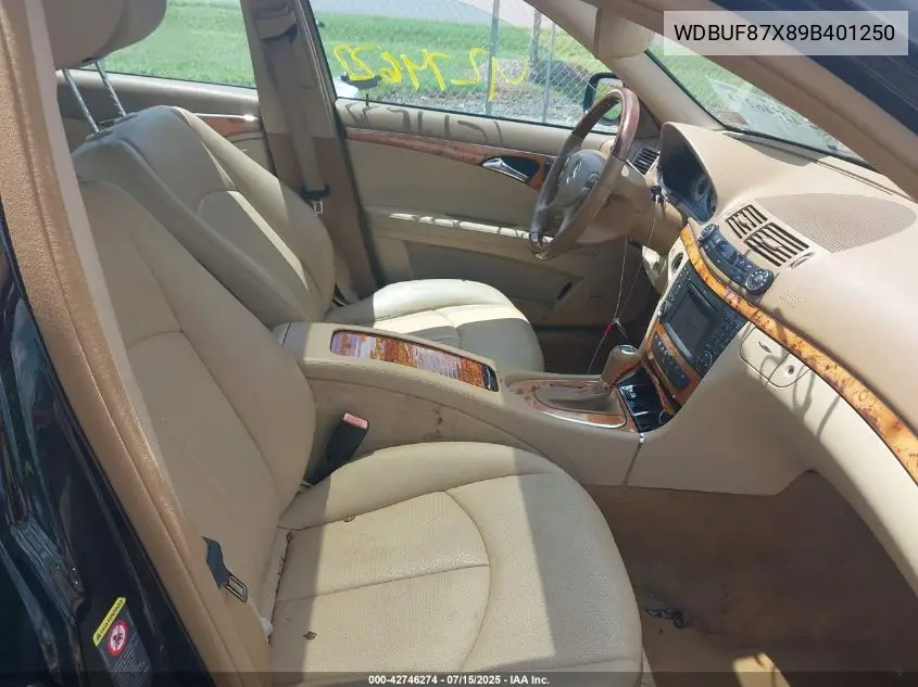 WDBUF87X89B401250 2009 Mercedes-Benz E 350 4Matic