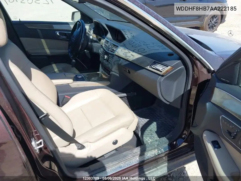 2010 Mercedes-Benz E 350 4Matic VIN: WDDHF8HB7AA222185 Lot: 12303709