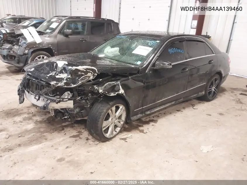 2010 Mercedes-Benz E 350 4Matic VIN: WDDHF8HB4AA139460 Lot: 41660000