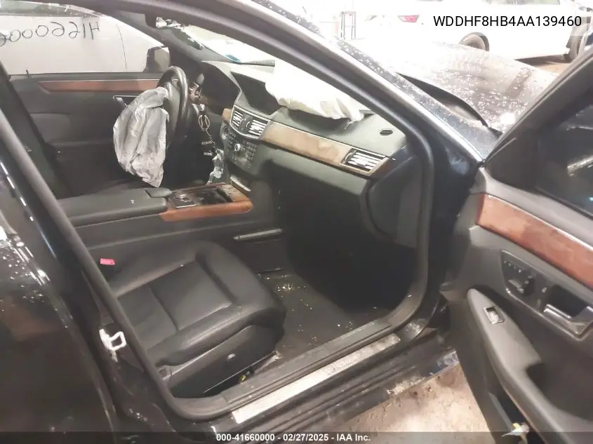 2010 Mercedes-Benz E 350 4Matic VIN: WDDHF8HB4AA139460 Lot: 41660000