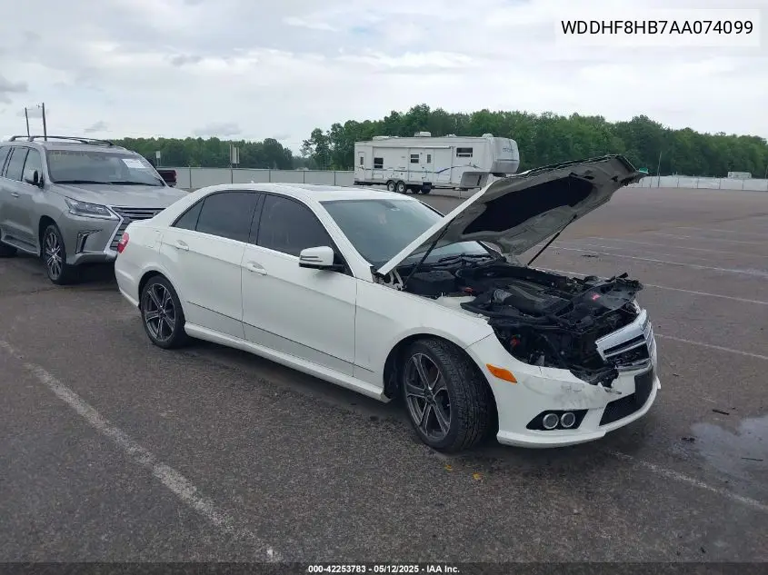 2010 Mercedes-Benz E 350 4Matic VIN: WDDHF8HB7AA074099 Lot: 42253783