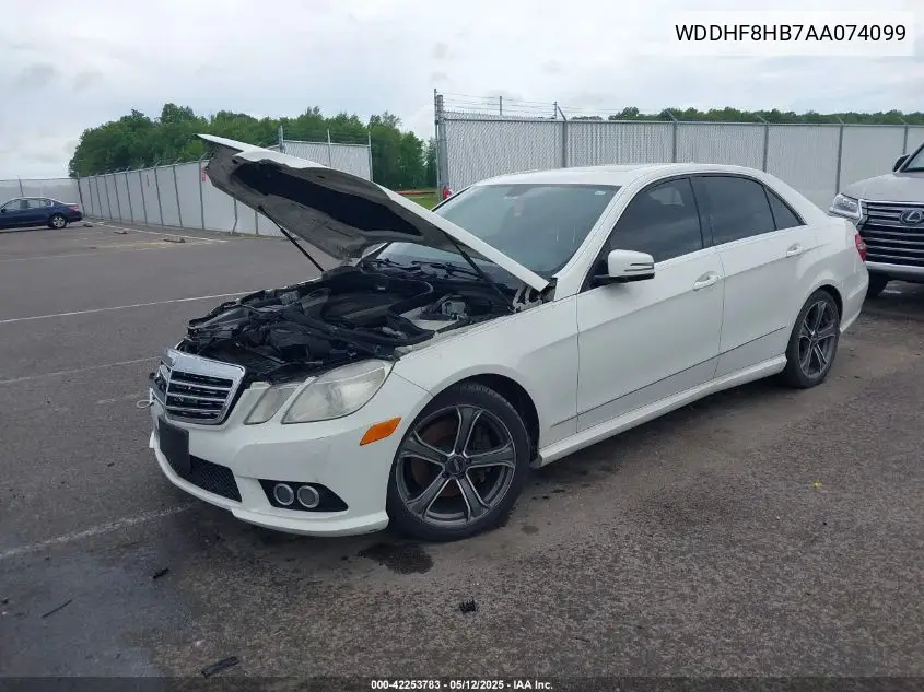2010 Mercedes-Benz E 350 4Matic VIN: WDDHF8HB7AA074099 Lot: 42253783