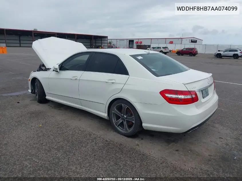 2010 Mercedes-Benz E 350 4Matic VIN: WDDHF8HB7AA074099 Lot: 42253783