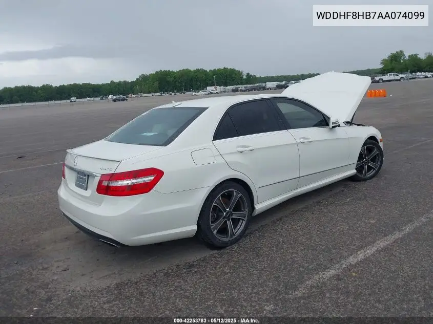2010 Mercedes-Benz E 350 4Matic VIN: WDDHF8HB7AA074099 Lot: 42253783