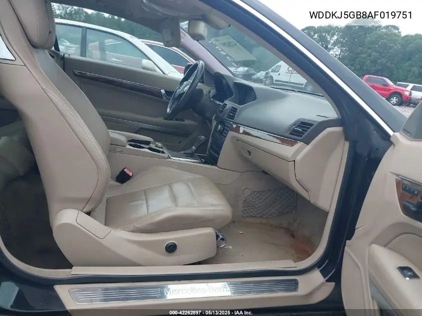 2010 Mercedes-Benz E 350 VIN: WDDKJ5GB8AF019751 Lot: 42262897
