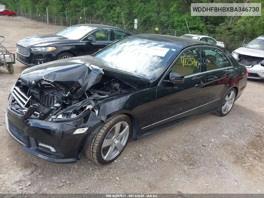 2011 Mercedes-Benz E 350 4Matic VIN: WDDHF8HBXBA346730 Lot: 42257617