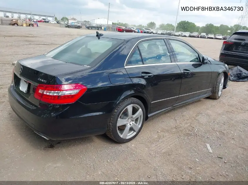 2011 Mercedes-Benz E 350 4Matic VIN: WDDHF8HBXBA346730 Lot: 42257617