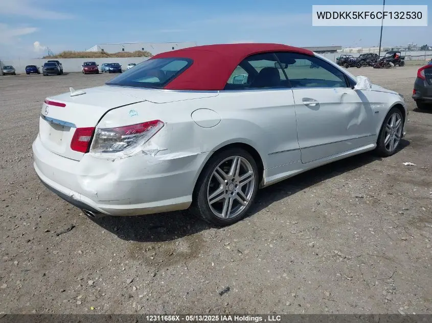 2012 Mercedes-Benz E 350 VIN: WDDKK5KF6CF132530 Lot: 12311656X