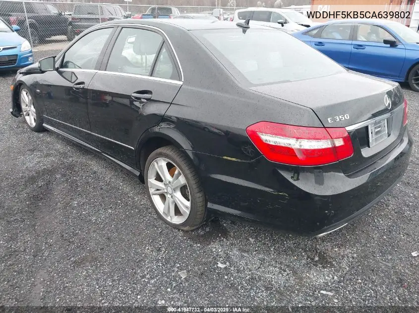 2012 Mercedes-Benz E 350 VIN: WDDHF5KB5CA639802 Lot: 41947732