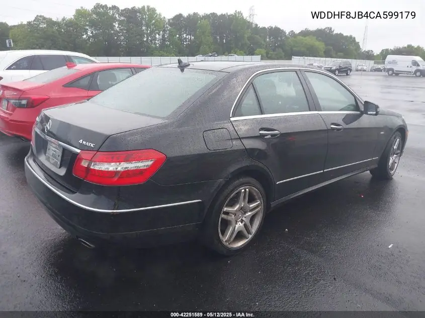2012 Mercedes-Benz E 350 4Matic VIN: WDDHF8JB4CA599179 Lot: 42251589