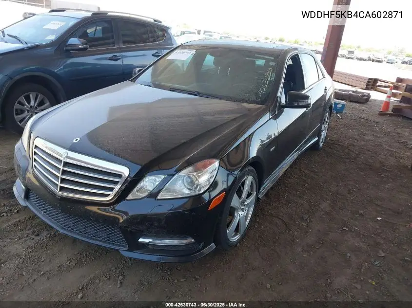 2012 Mercedes-Benz E 350 350 VIN: WDDHF5KB4CA602871 Lot: 42630743