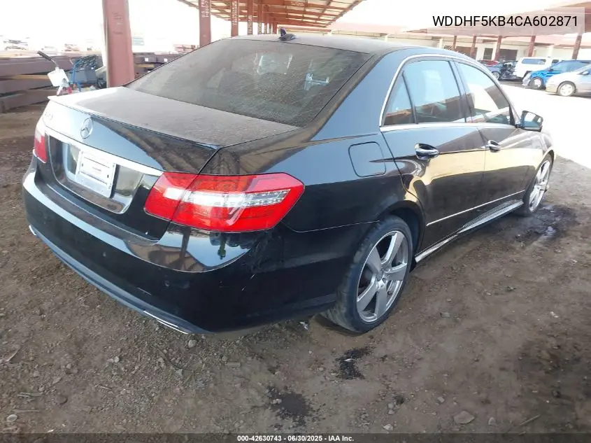 2012 Mercedes-Benz E 350 350 VIN: WDDHF5KB4CA602871 Lot: 42630743
