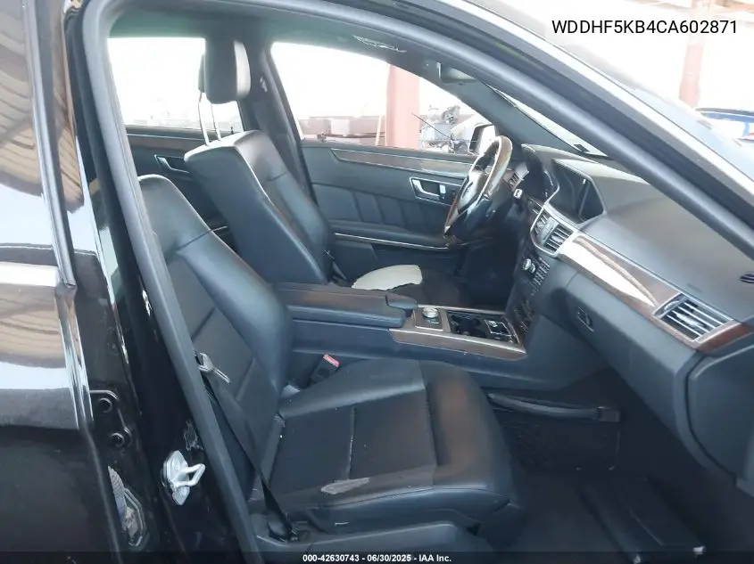 2012 Mercedes-Benz E 350 350 VIN: WDDHF5KB4CA602871 Lot: 42630743