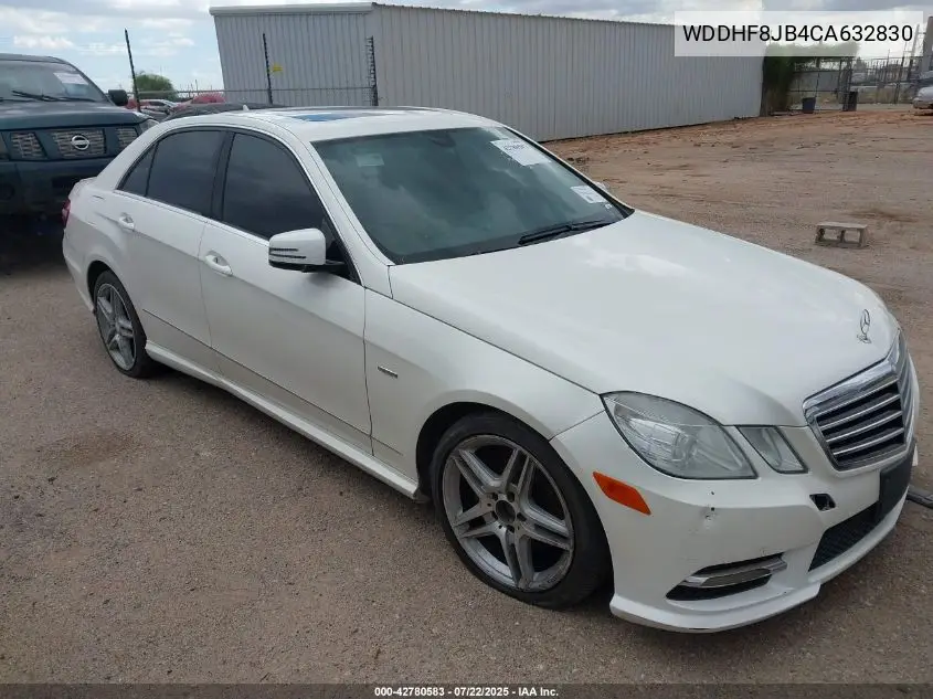 2012 Mercedes-Benz E 350 4Matic VIN: WDDHF8JB4CA632830 Lot: 42780583