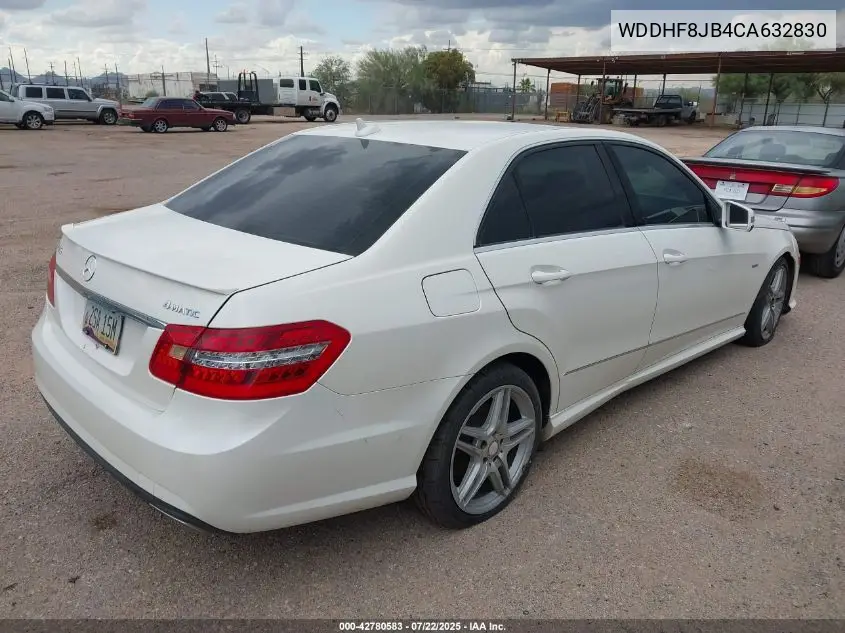 2012 Mercedes-Benz E 350 4Matic VIN: WDDHF8JB4CA632830 Lot: 42780583