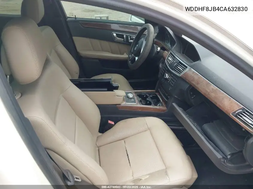 2012 Mercedes-Benz E 350 4Matic VIN: WDDHF8JB4CA632830 Lot: 42780583